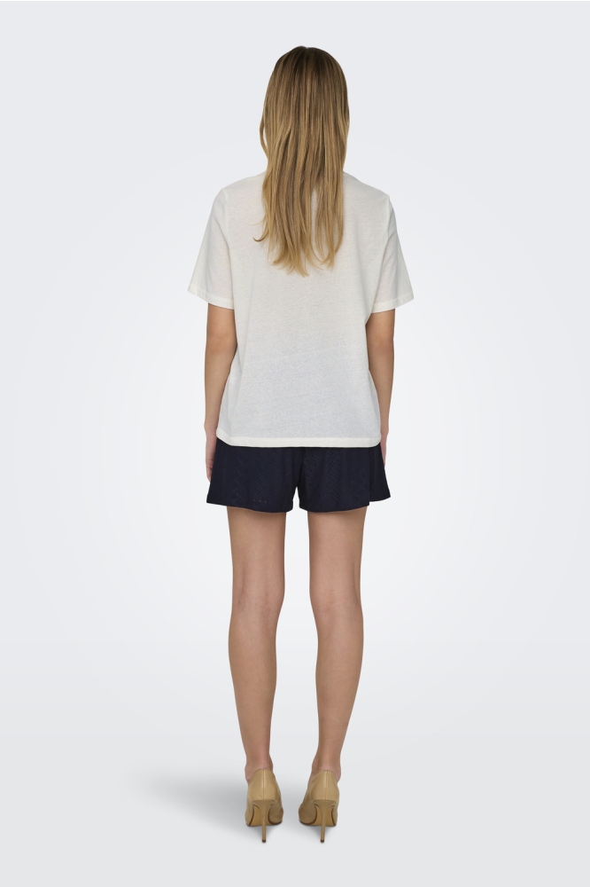 ONLBLINIS LIFE S/S FRUIT TOP BOX JR 15320615 CLOUD DANCER/PEEL